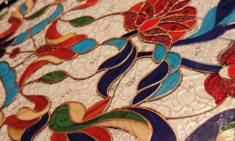 Изготовление художественных пленочных витражей