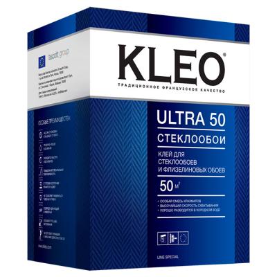 Клей д/обоев KЛЕО ULTRA 50 д/стеклообоев и флизелиновый сыпучий