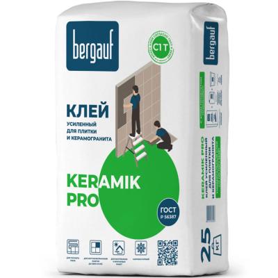 Клей усиленный для керамической плитки Bergauf Keramik PRO С1 25кг