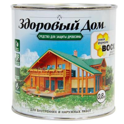 Средство деревозащитное ЛАКРА Здоровый Дом 2в1 Рябина 0,8л