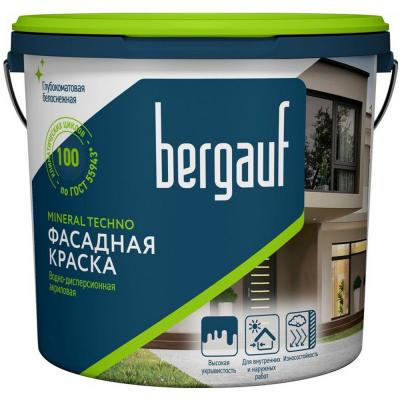 Bergauf Mineral Techno Краска в/д ФАСАДНАЯ акриловая база А лето-зима  18 л