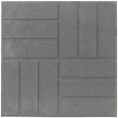 Плитка тротуарная полимерпесчан. 330*330*35 графит 12 кирпичей