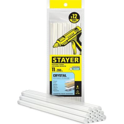 Стержни STAYER Cristal для клеевых пистолетов 11*200мм 12шт