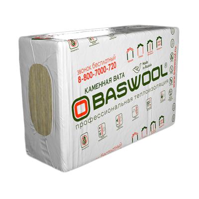 Утепл-ль Baswool Фасад 100 (НГ) 1200*600*50 6 плит/пачка (6,912) (0,216 м3/4,32 м2)