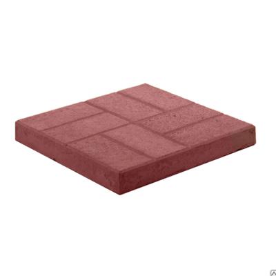 Плитка тротуарная 8 кирпичей 300х300х30 красная