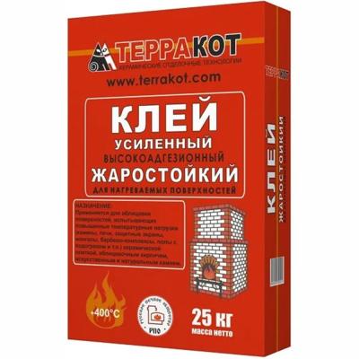 Клей Терракот усиленный жаростойкий 25кг
