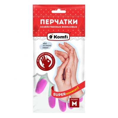 Перчатки ПВХ хозяйственные M PVHCLR2