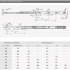 033312 Направляющая шариковая Premial ANDANTE с доводчиком H=45 L-350