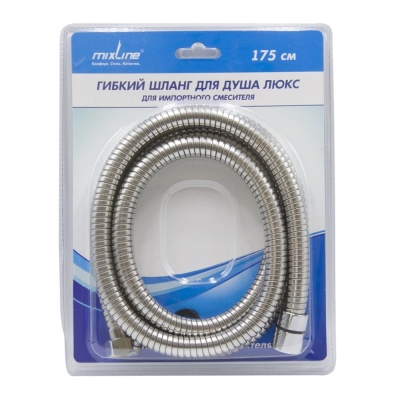 Шланг душевой 175см имп/кон MIXLINE люкс