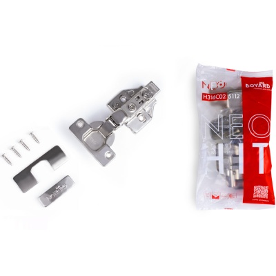 H316C02/5112/17/H8CP/H7CP/BOYARD (Петля c аморт. NEO в инд. уп. Clip-on 90 град. d35)