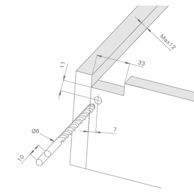 033346 Направляющие шариковые скрытого монтажа PREMIAL MORENDO push-to-open 550мм