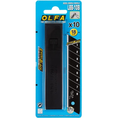 Лезвие OLFA EXCEL BLACK сегментированное 18*100*0,5мм 10шт