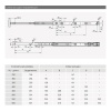033327 Направляющая шариковая Premial ANDANTE Push-to-Open H=45 L-600