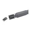033602 Рейлинг СЕРЫЙ для ящика MAESTRO L400