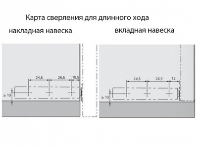 Механизм Push To Open магнит серый накладной